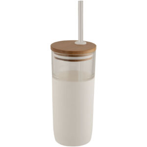 Arlo 600 ml glass tumbler with bamboo lid (10048600)