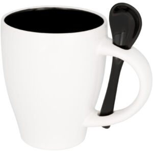 Nadu 250 ml ceramic mug with spoon (10052500)