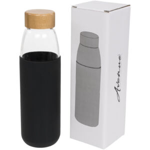 Kai 540 ml glass sport bottle with wood lid (10055000)