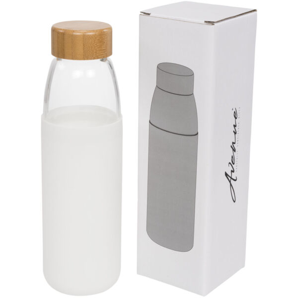 Kai 540 ml glass sport bottle with wood lid (10055001)