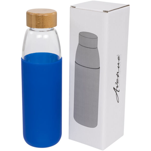 Kai 540 ml glass sport bottle with wood lid (10055002)