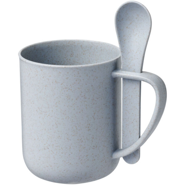 Rye 420 ml wheat straw mug with spoon (10064615)