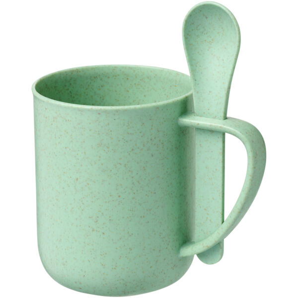 Rye 420 ml wheat straw mug with spoon (10064654)