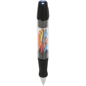 King ballpoint pen with LED and paperclips (10725400)
