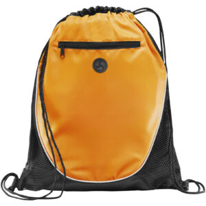 Peek zippered pocket drawstring backpack (12012003)