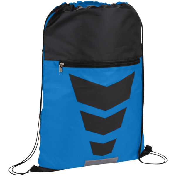 Courtside zippered pocket drawstring backpack (12024901)
