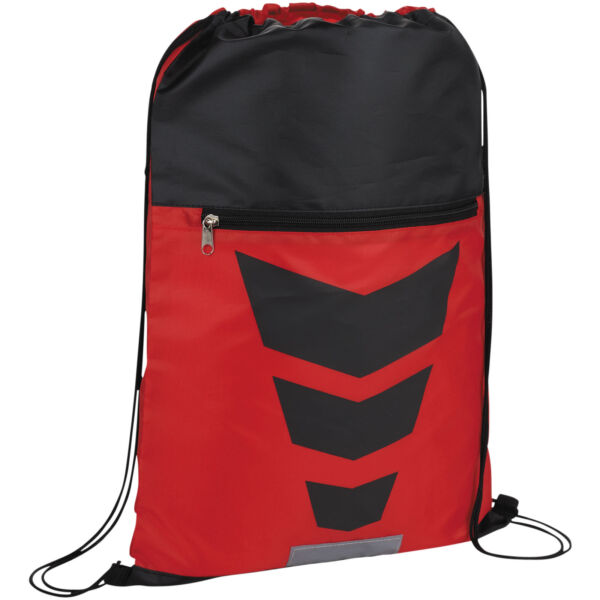 Courtside zippered pocket drawstring backpack (12024903)