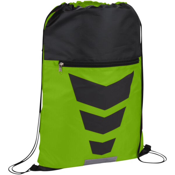 Courtside zippered pocket drawstring backpack (12024904)
