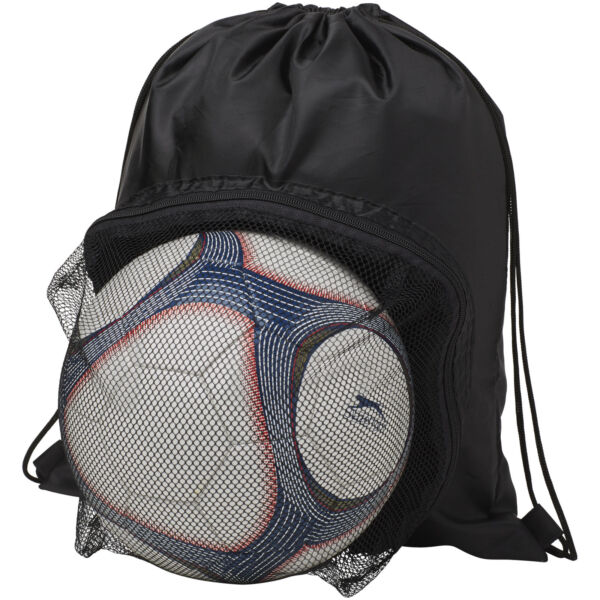Goal drawstring backpack with football compartment (12030003)