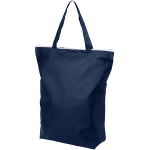 Privy zippered short handle non-woven tote bag (12040500)