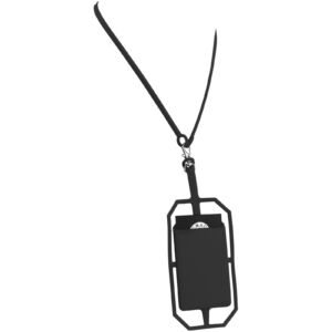 Fort-rock silicone RFID card holder with lanyard (13425800)